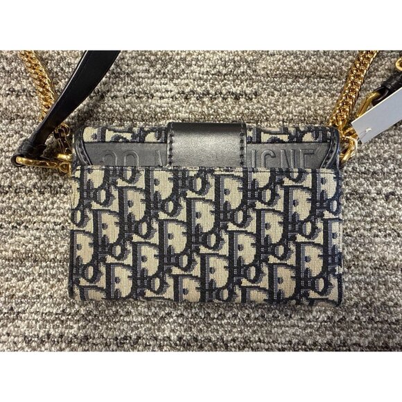 Christian Dior Womens Canvas Oblique Saddle Bag With Gold Hardware & Adjustable - Picture 2 of 16